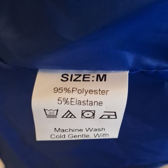 Blue Leopard Print Women's Coat - Picture 4 of 5